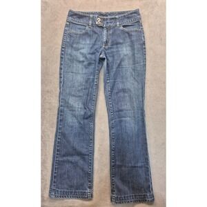 Banana Republic Womens 6 Bootcut Jeans Medium Wash Blue Stretch Denim Y2K